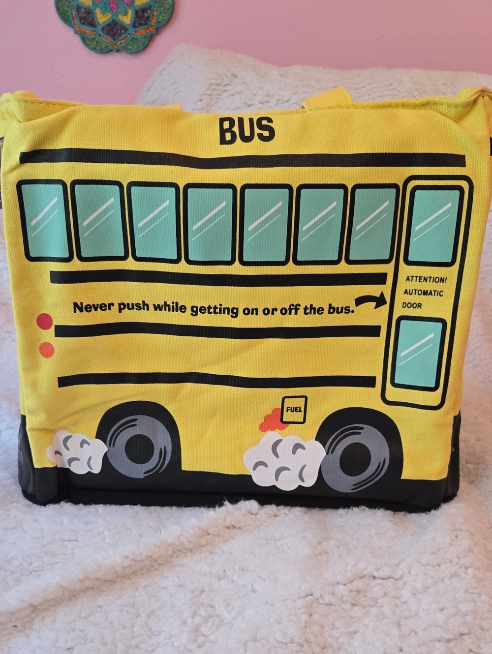 Insulated School Bus Tote or Lunch Bag - Picture 3 of 10